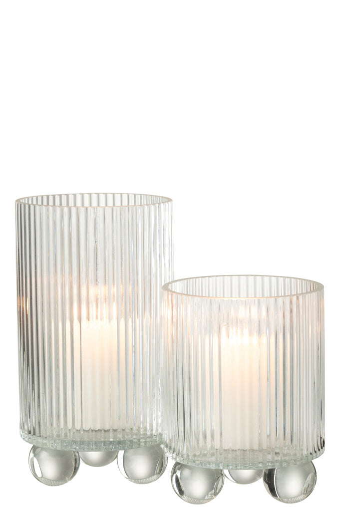 J-LINE HURRICANE CLARA – GLAS TRANSPARANT GROOT