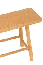 J-Line Bench Rectangular Cane/Fir Wood Natural