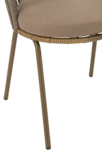 Stoel Toa Staal/Touw Bruin