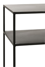 Console Rechthoekig 2 Planken Metaal Zwart
