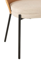Stoel Lone Ply hout/metaal naturel/beige