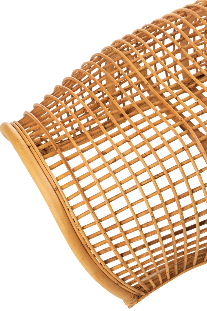 J-Line Bench Roni Rattan Natural