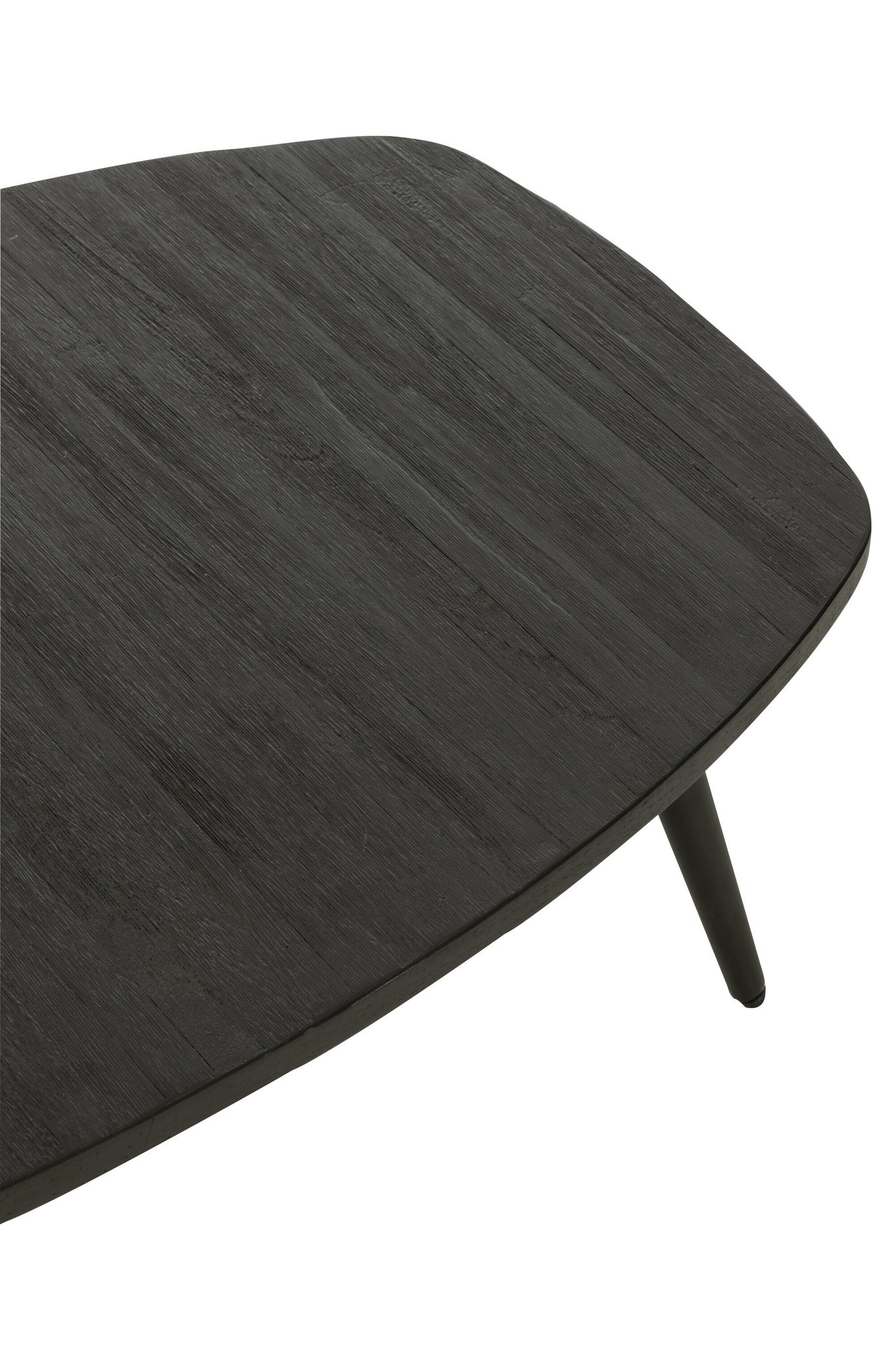 Salontafel Rechthoekig Gerecycled Teak Zwart