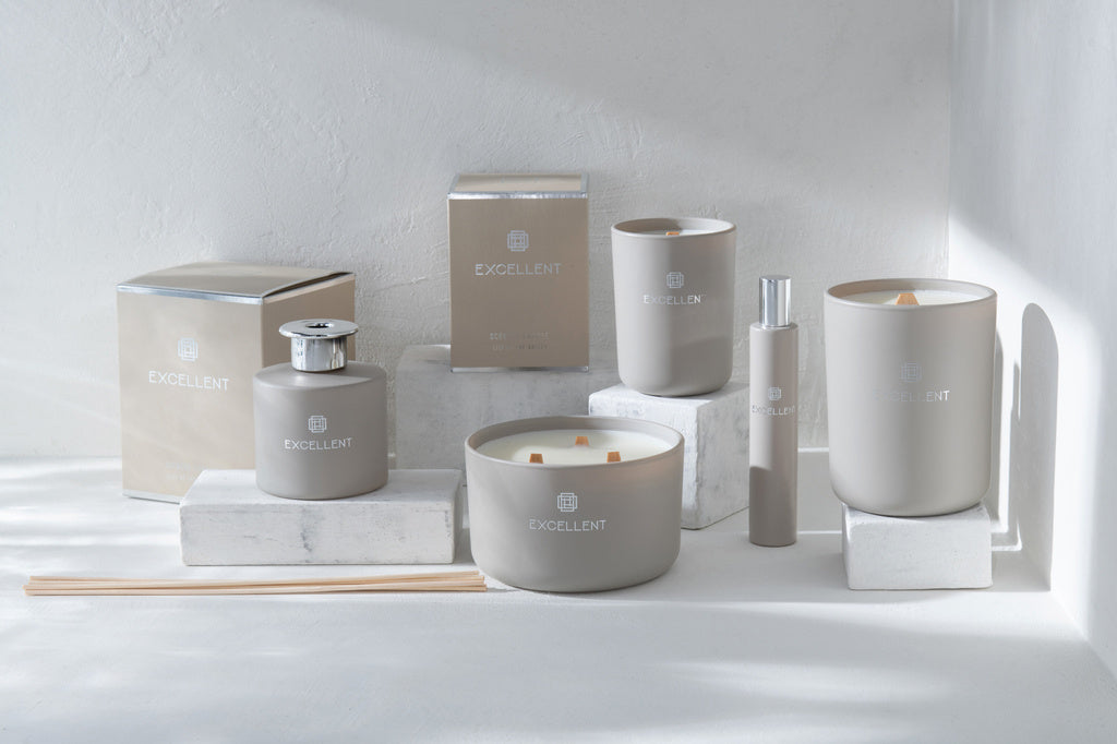 J-LINE HOME FRAGRANCE EXCELLENT GLASS – BEIGE