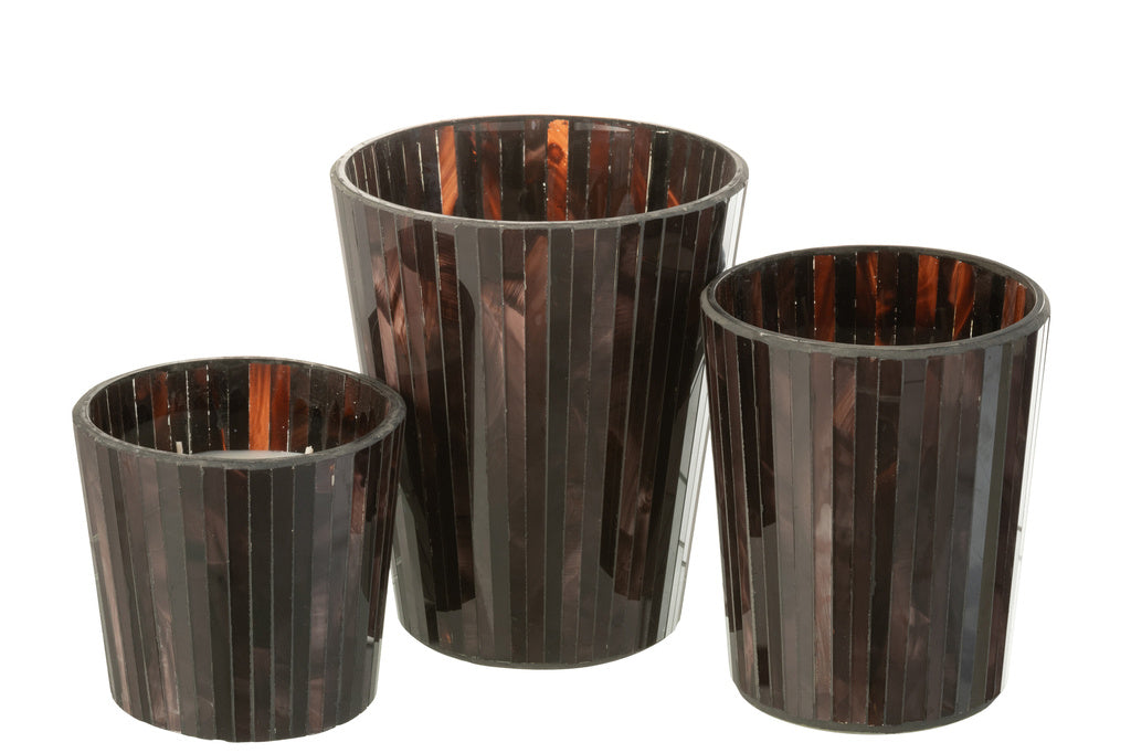 J-LINE SCENTED CANDLE NOA WOODY AURORA BRUIN LARGE - 60H
