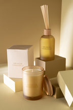 J-Line  Scented Candle Accords Essentiels Oranger Ensoleillé-38H