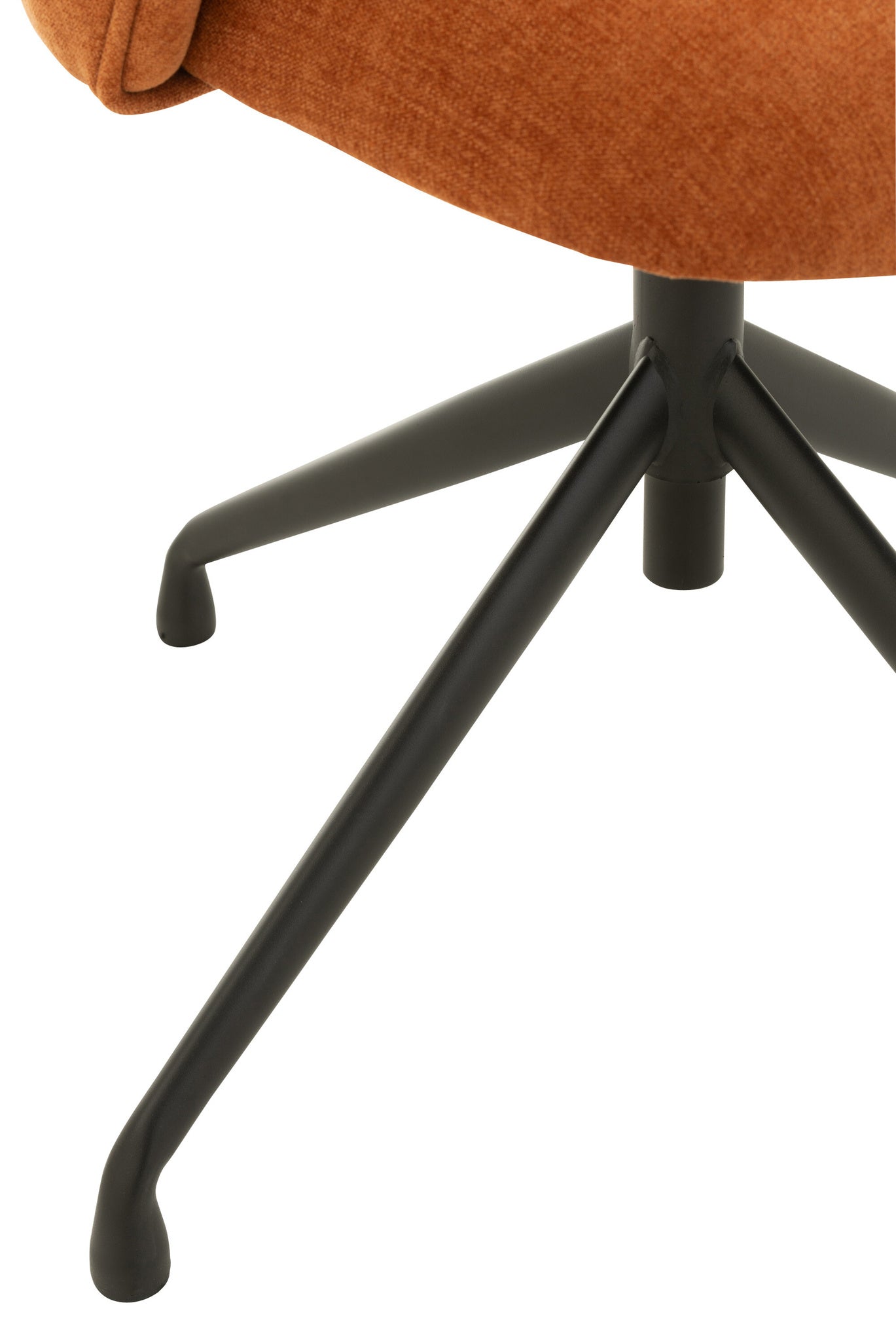 Stoel draaibaar/omhoog/omlaag textiel roestkleurig