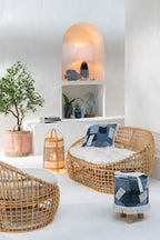 J-LINE FLOOR LAMP JEAN BAMBOO BLUE