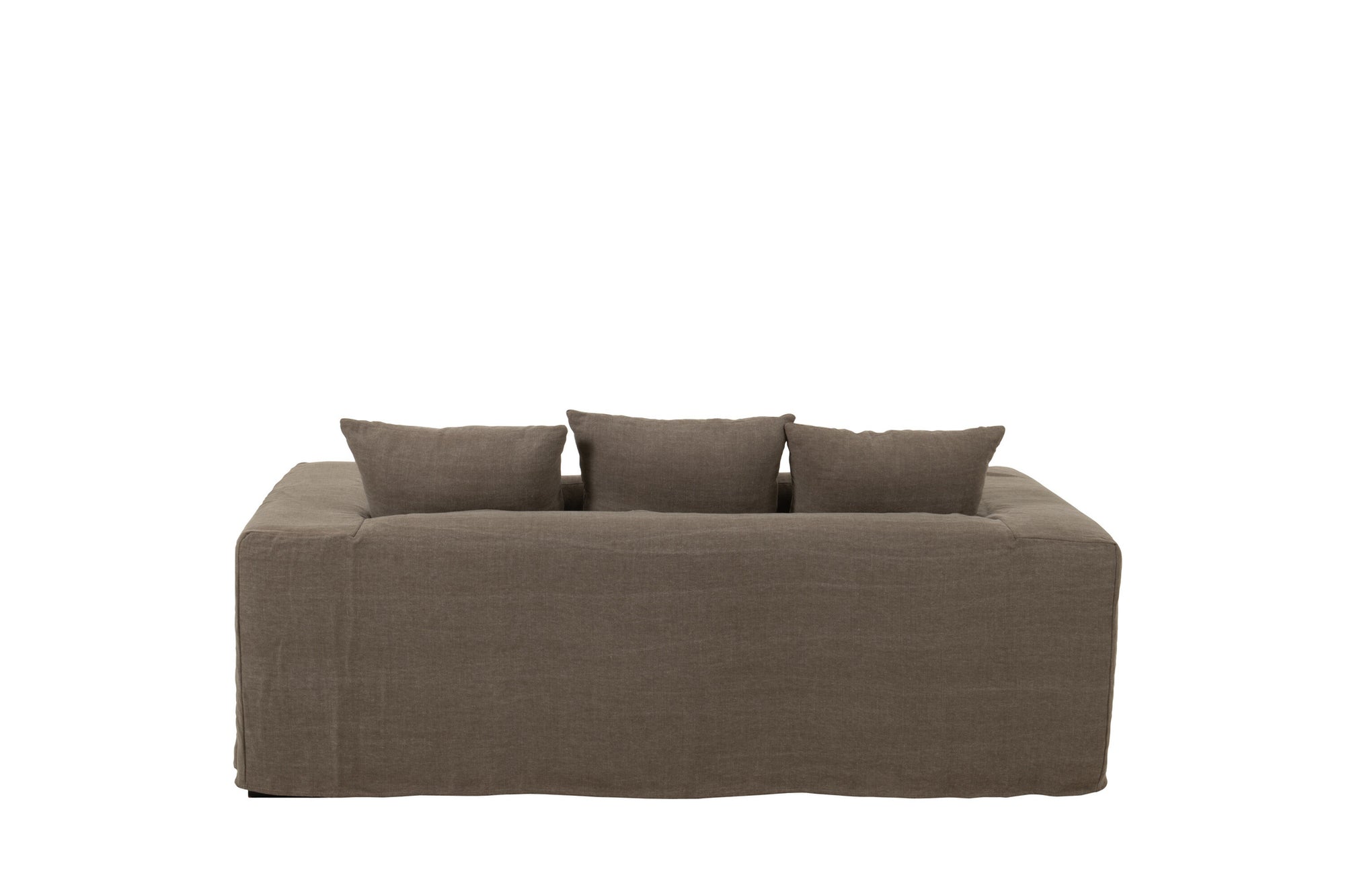 Hoes voor stoel + 5 kussens Monaco bank linnen Desert Taupe
