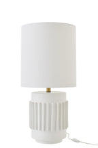 Witte keramische tafellamp
