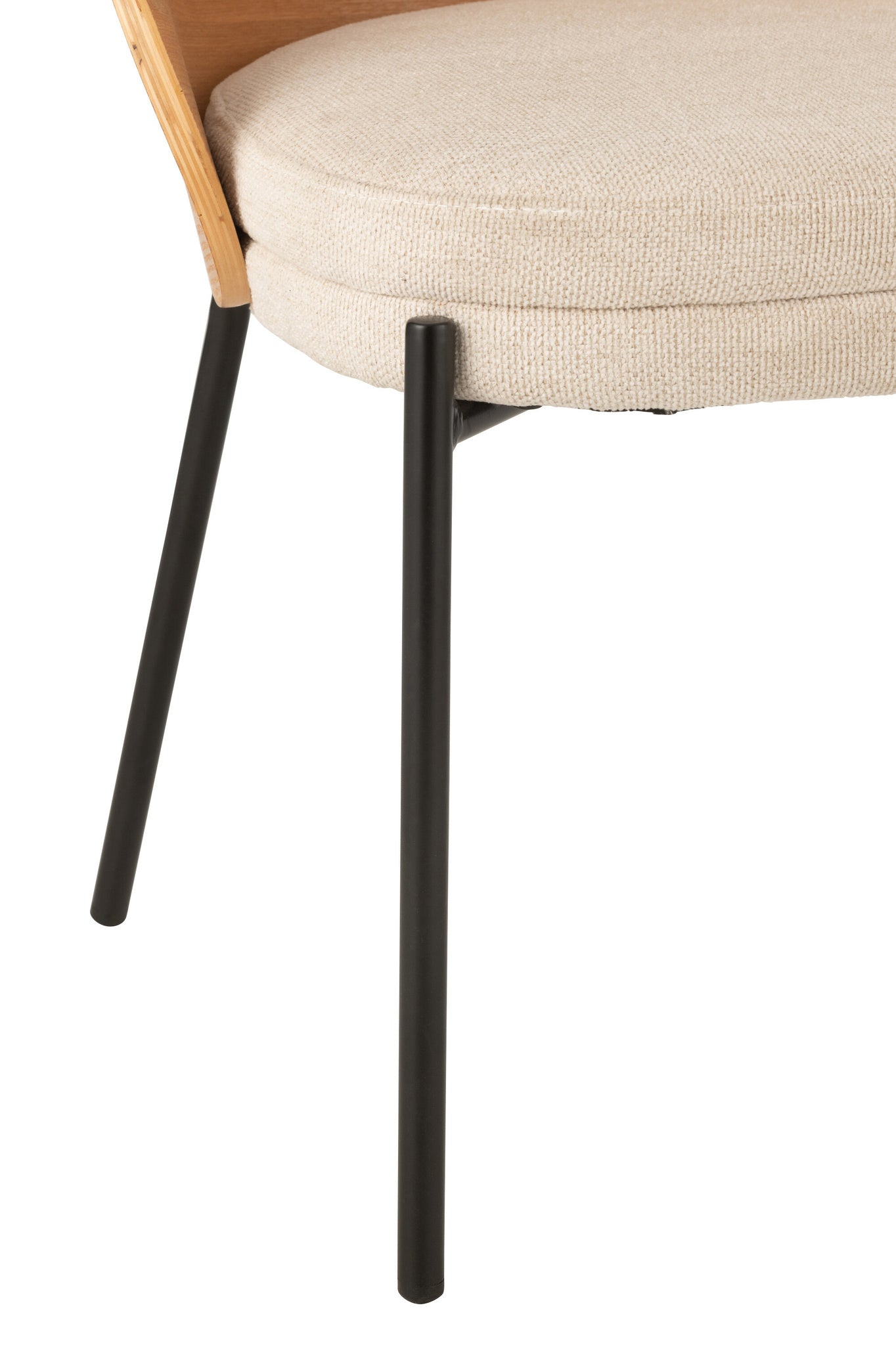 Stoel Lone Ply hout/metaal naturel/beige