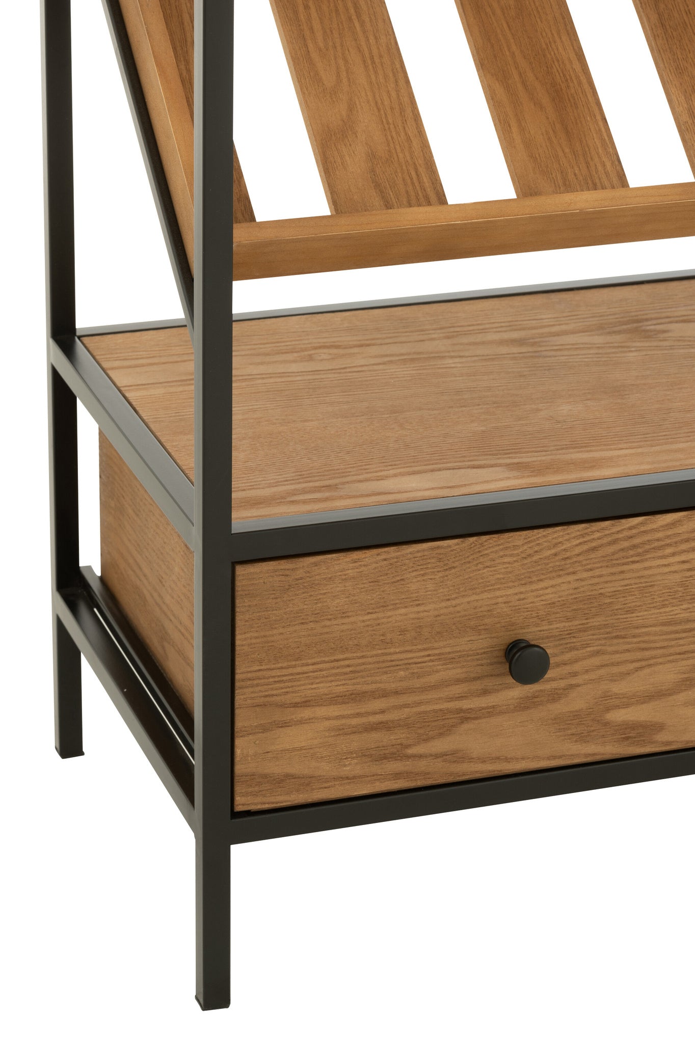 Bar Kast Wijnfineer Natuur/Zwart Medium