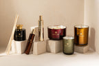 J-LINE SCENTED CANDLE EXCELLENT BERGAMOT WOOD GROEN SMALL - 50U