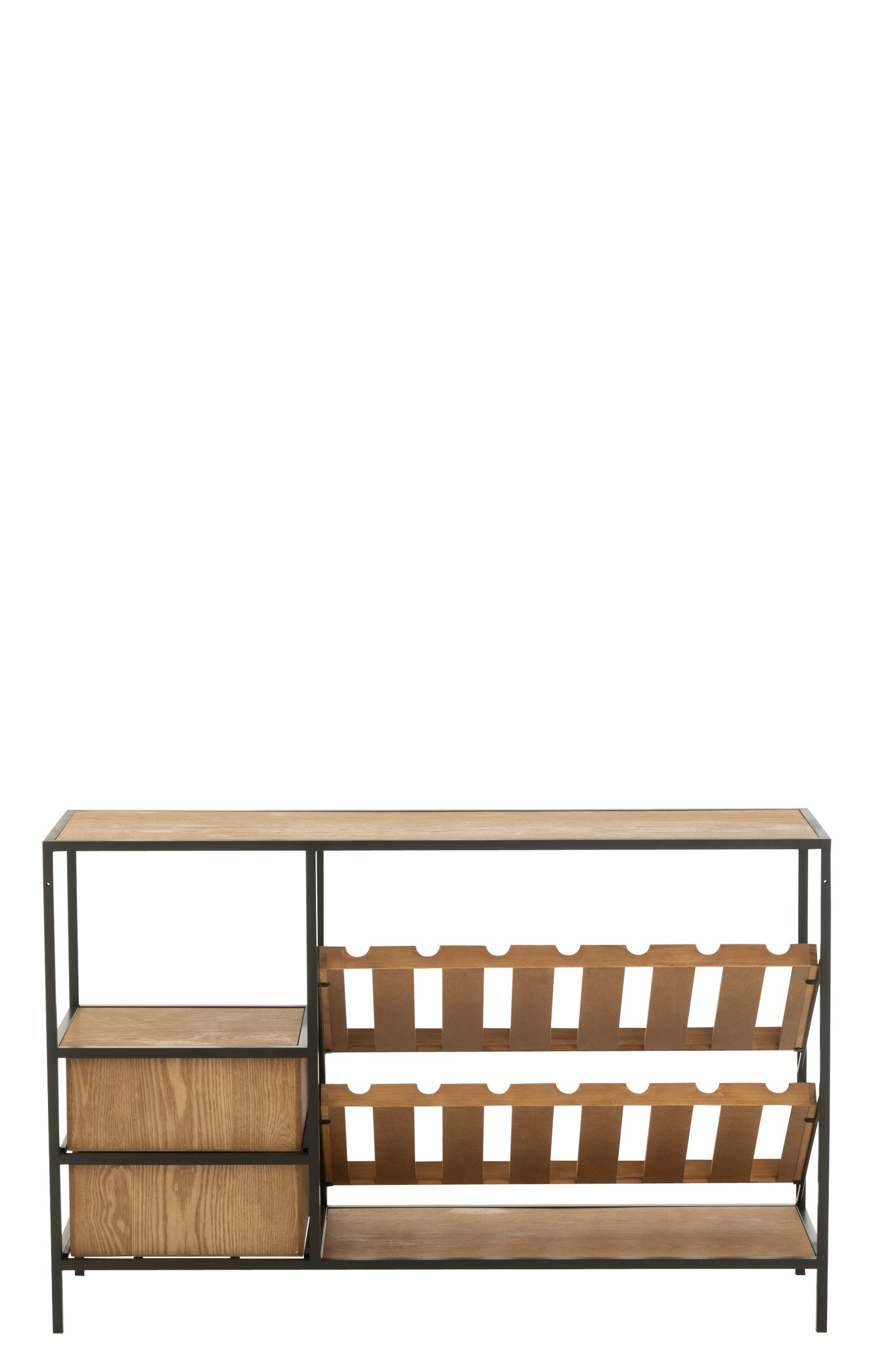 Bar Kast Wijnfineer Natuur/Zwart Klein