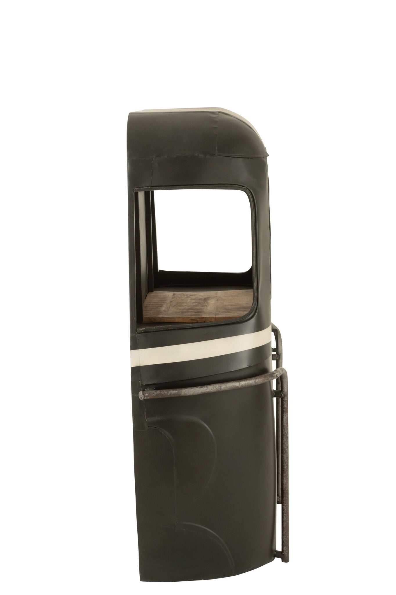 Bar Kast Kabel Auto Ijzer/Mangohout Zwart/Wit