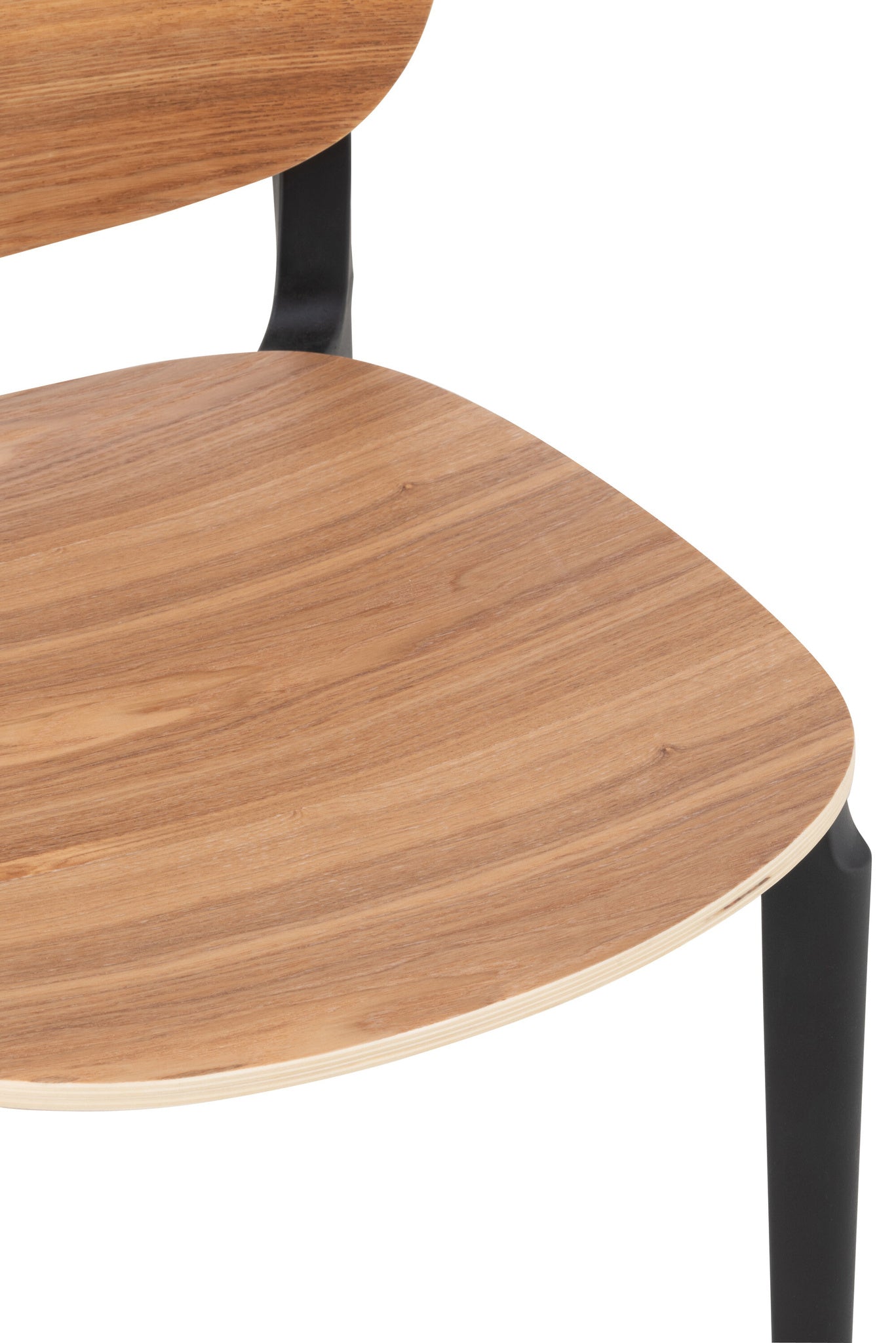 Stoel Basic polyester/fineer naturel