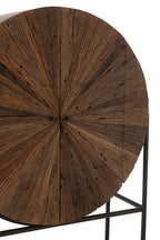 J-LINE BARKAST SHANIL GERECYCLEERD HOUT/MDF BRUIN/ZWART