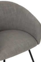 Stoel Wales Staal/Schuim Grijs