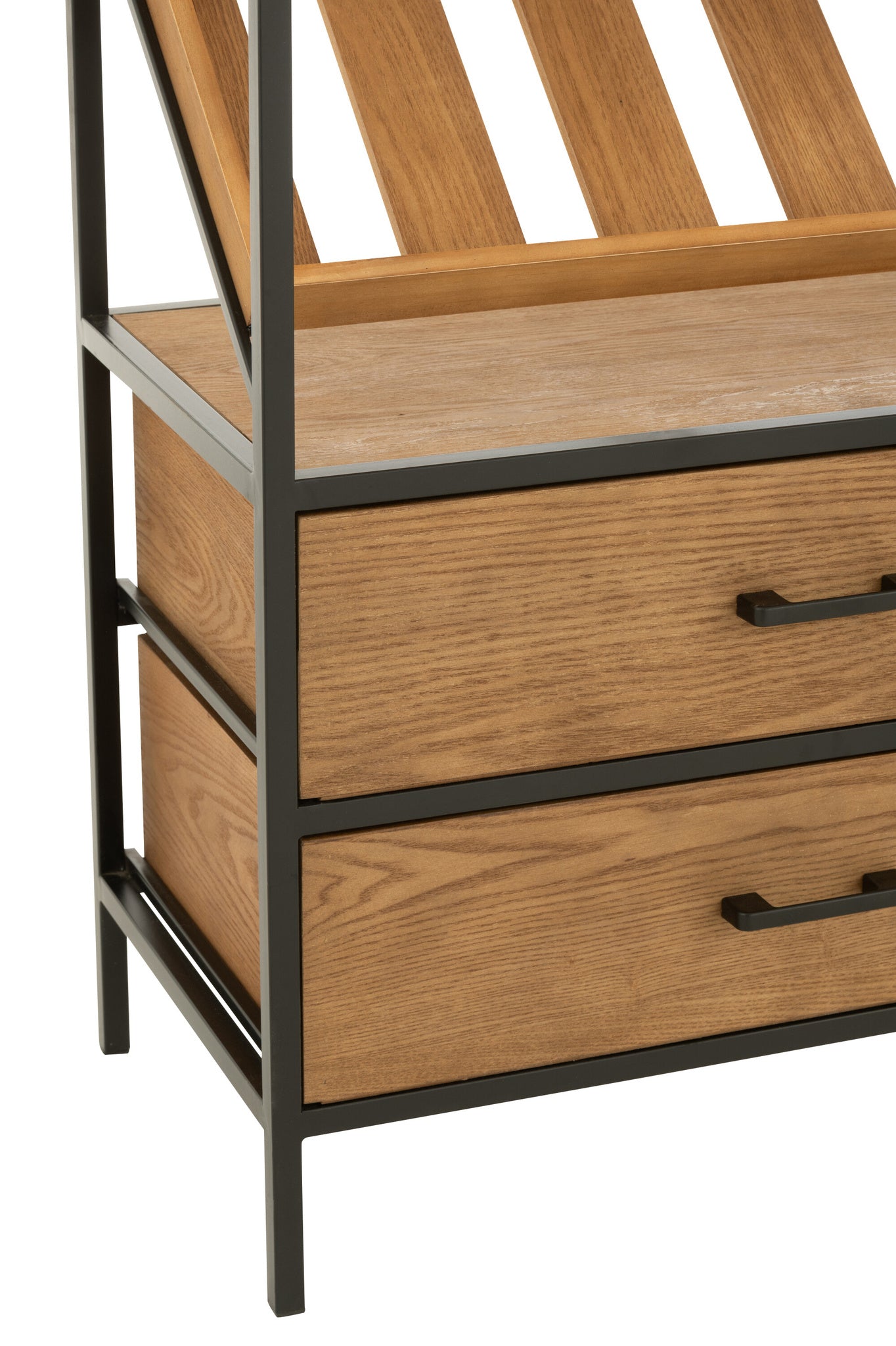 Bar Kast Wijnfineer Natuur/Zwart Groot