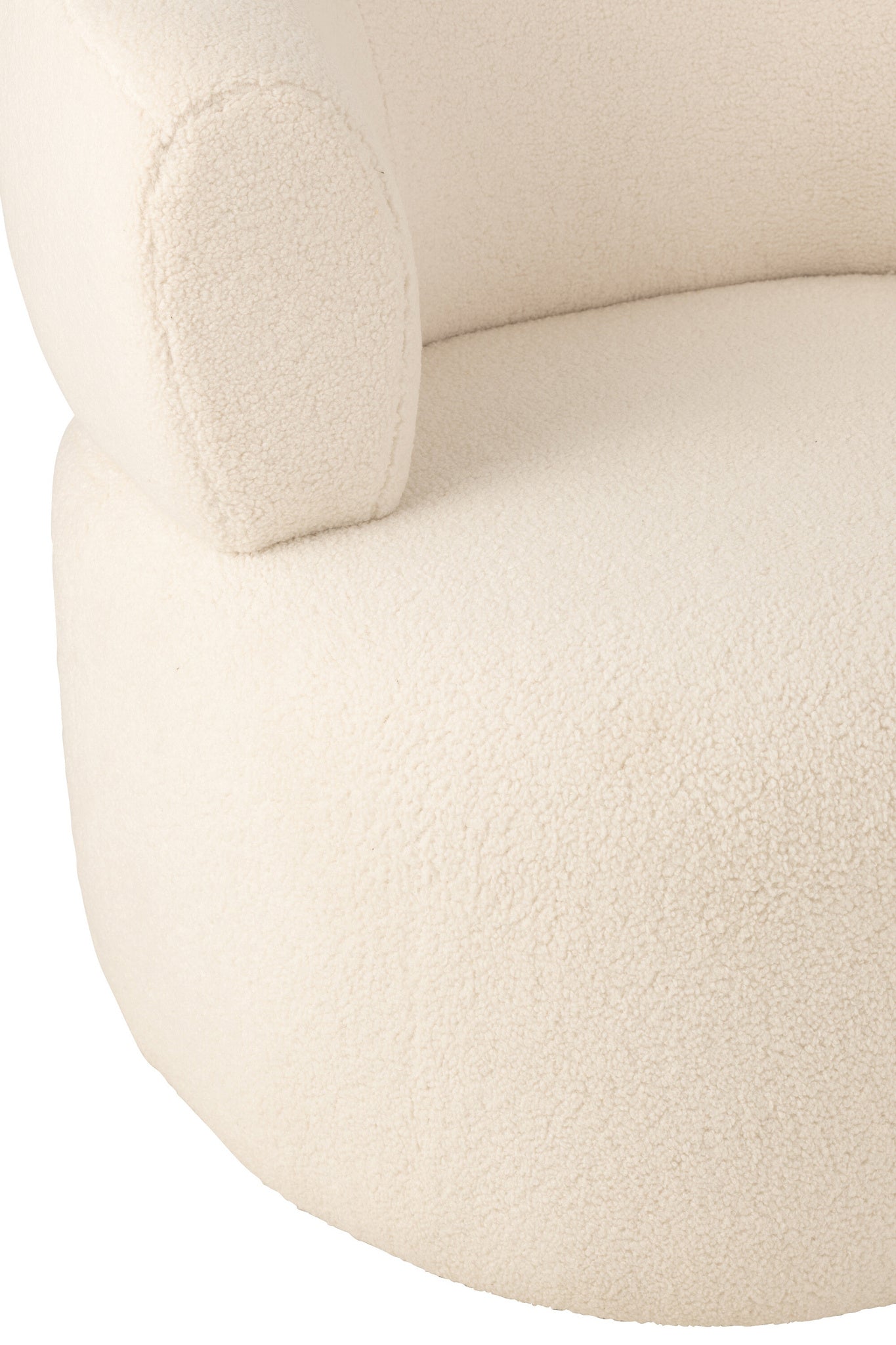 Loungestoel Universe, schuim/stof, wit