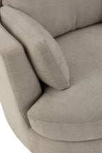 Draaistoel Hout/Textiel Grijs