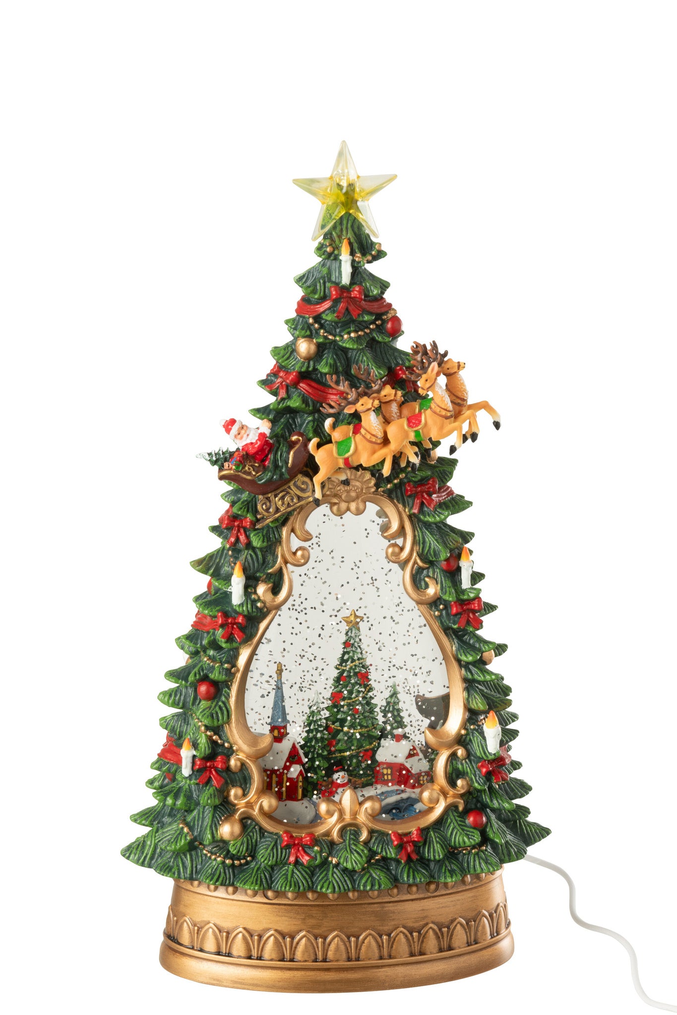 J-LINE KERSTDORP + VERLICHTING PLASTIC MULTICOLOR