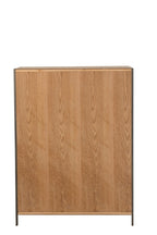 J-LINE KAST MET VERSCHILLENDE COMPARTIMENTEN HOUT/METAAL NATURAL