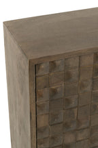 J-LINE KAST PINO METAAL/MANGOHOUT BRUIN/GRIJS