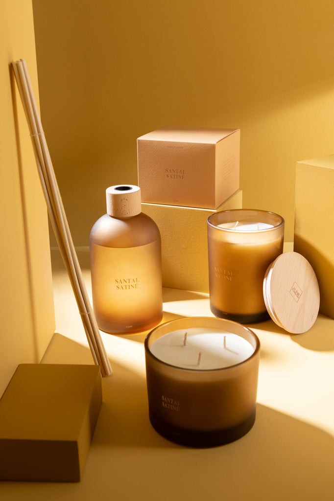 J-LINE GEURSTOKJES ACCORDS ESSENTIELS – SANTAL SATINÉ 550ML