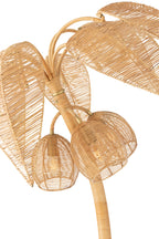 Vloerlamp Kokospalm Rietvlechtwerk Naturel Klein