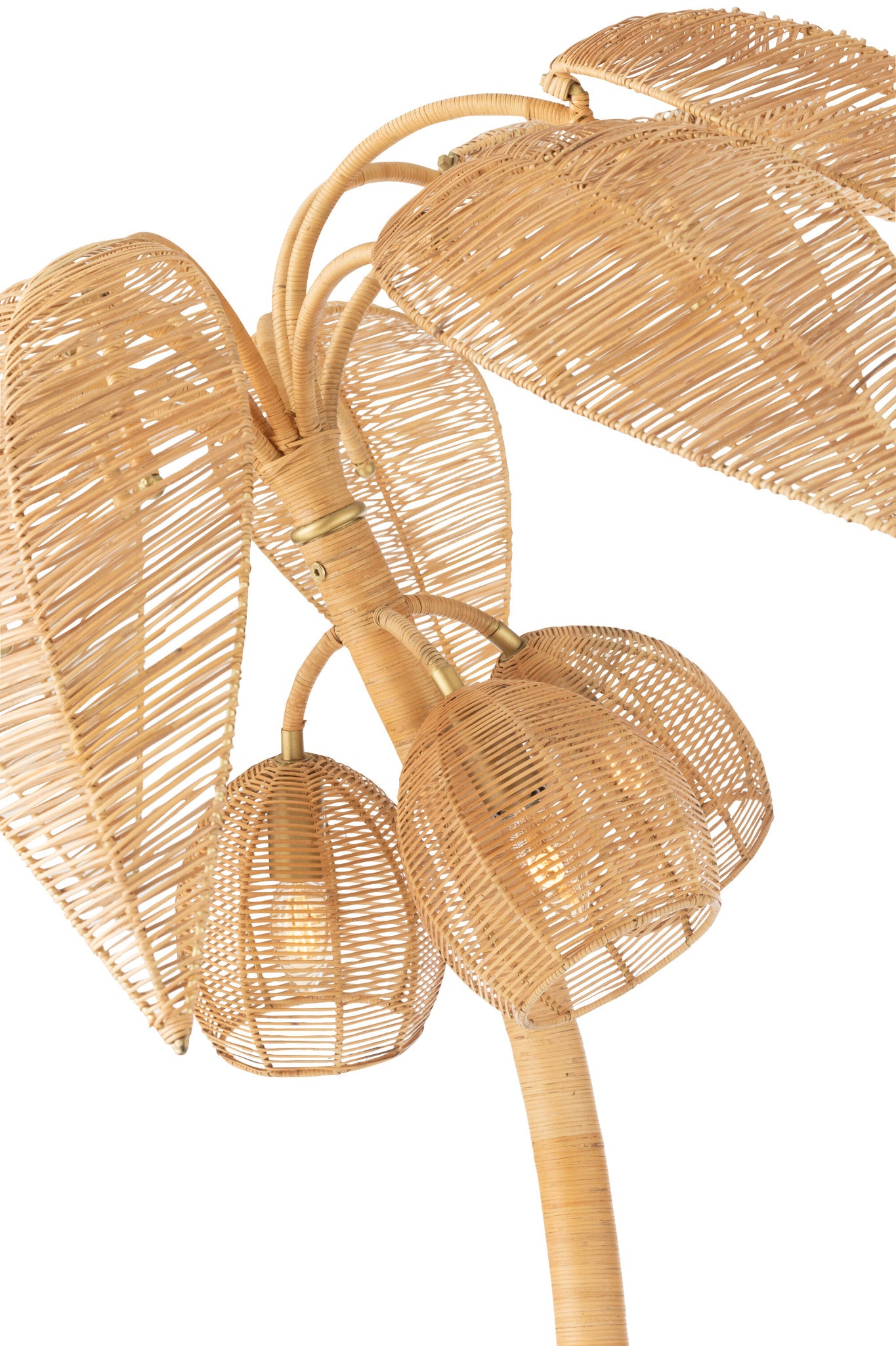 Vloerlamp Kokospalm Rietvlechtwerk Naturel Klein
