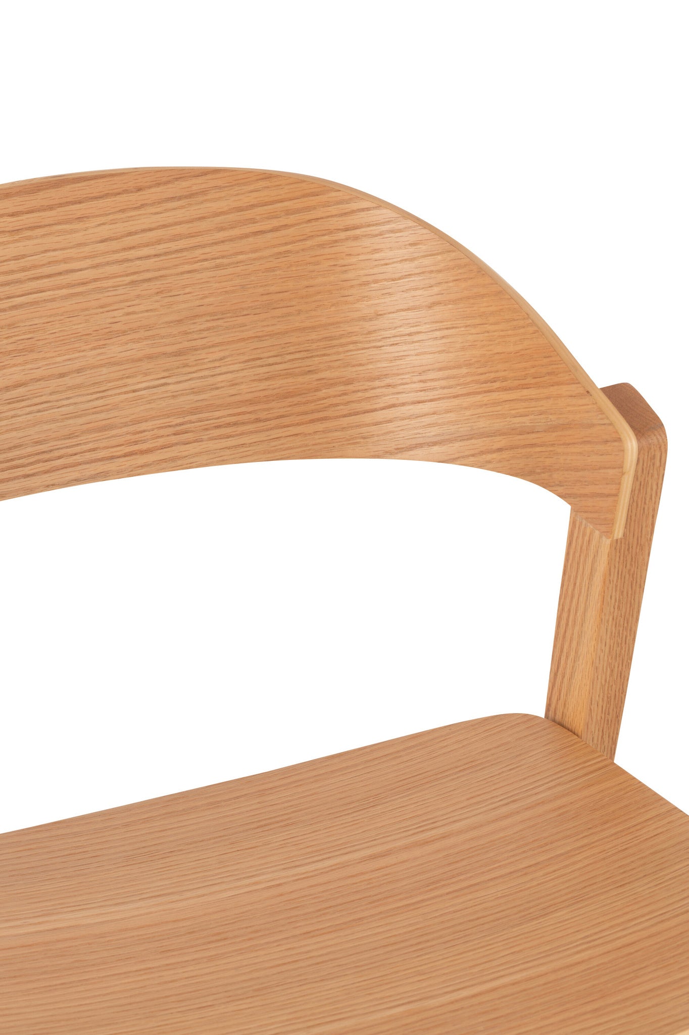 Stoel Laga eikenhout/zwart metaal