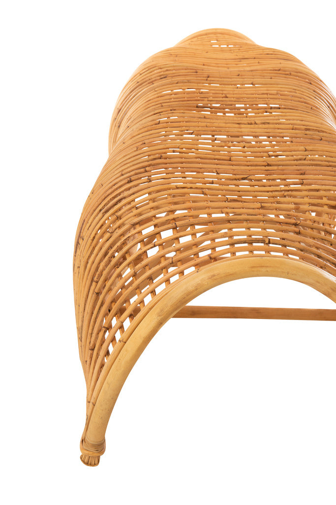 J-Line Bench Roni Rattan Natural