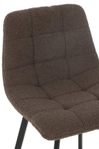 J-Line Bar Chair Kent Metal/Polyester Brown