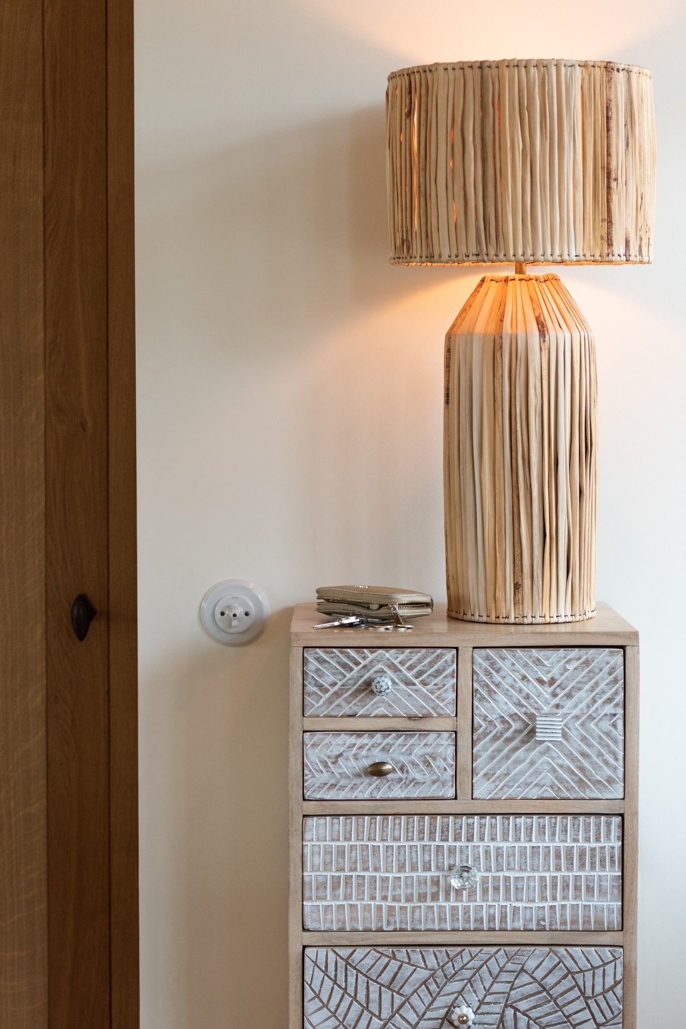 Lamp Hanna Bananenbladeren Naturel