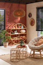 Bank Celine + Kussen Rattan Naturel