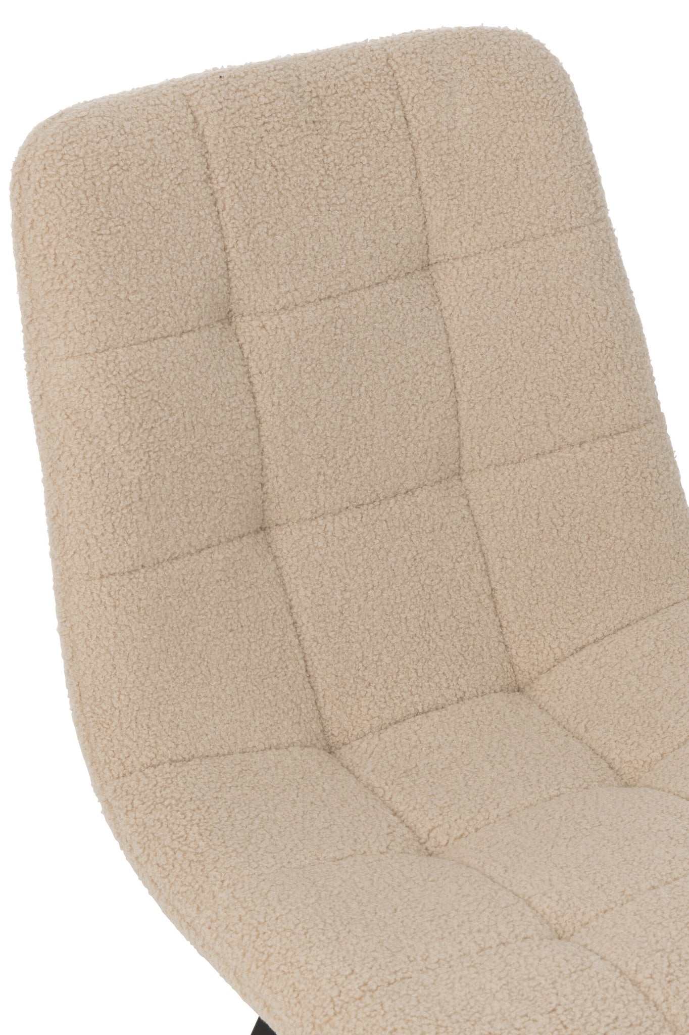 Eetkamerstoel Clark Metaal/Polyester Wit