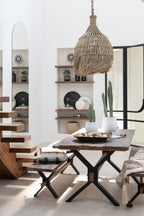 J-LINE BANK VINTAGE HOUT BRUIN