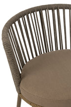 Stoel Toa Staal/Touw Bruin