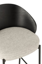 J-Line Bar Chair Lone Ply Wood/Metal Black/Grey