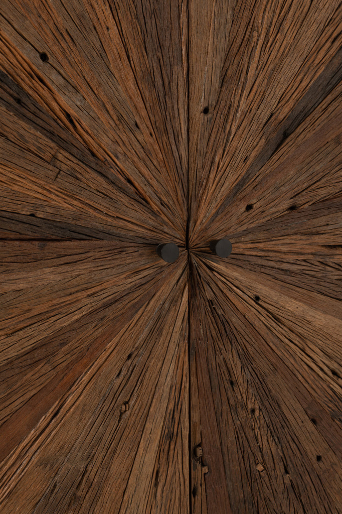 J-LINE BARKAST SHANIL GERECYCLEERD HOUT/MDF BRUIN/ZWART