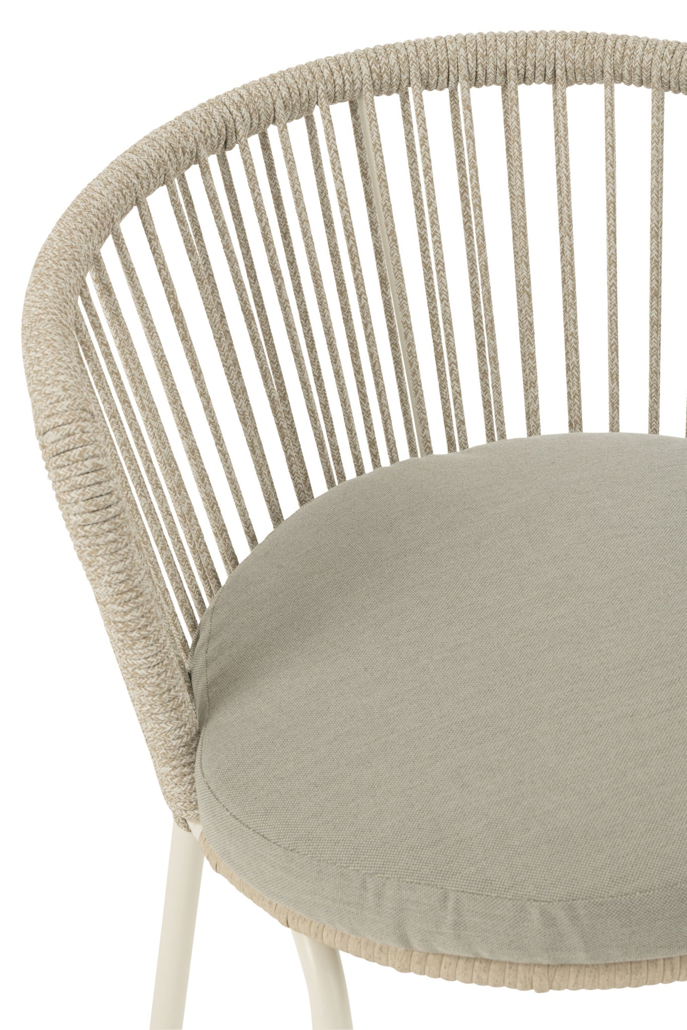 Stoel Toa staal/koord grijs