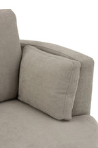 Draaistoel Hout/Textiel Grijs