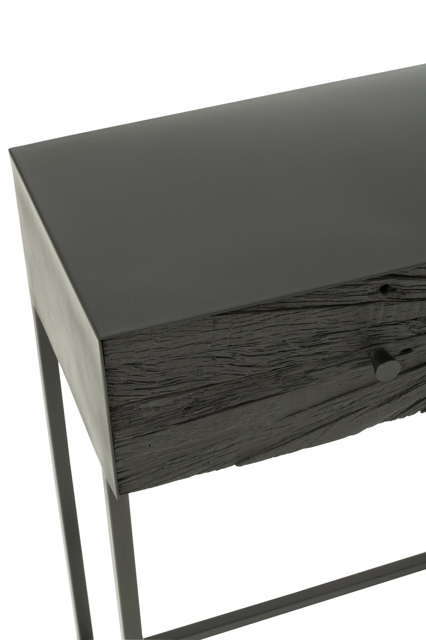 Console Shanil Hout/IJzer Zwart