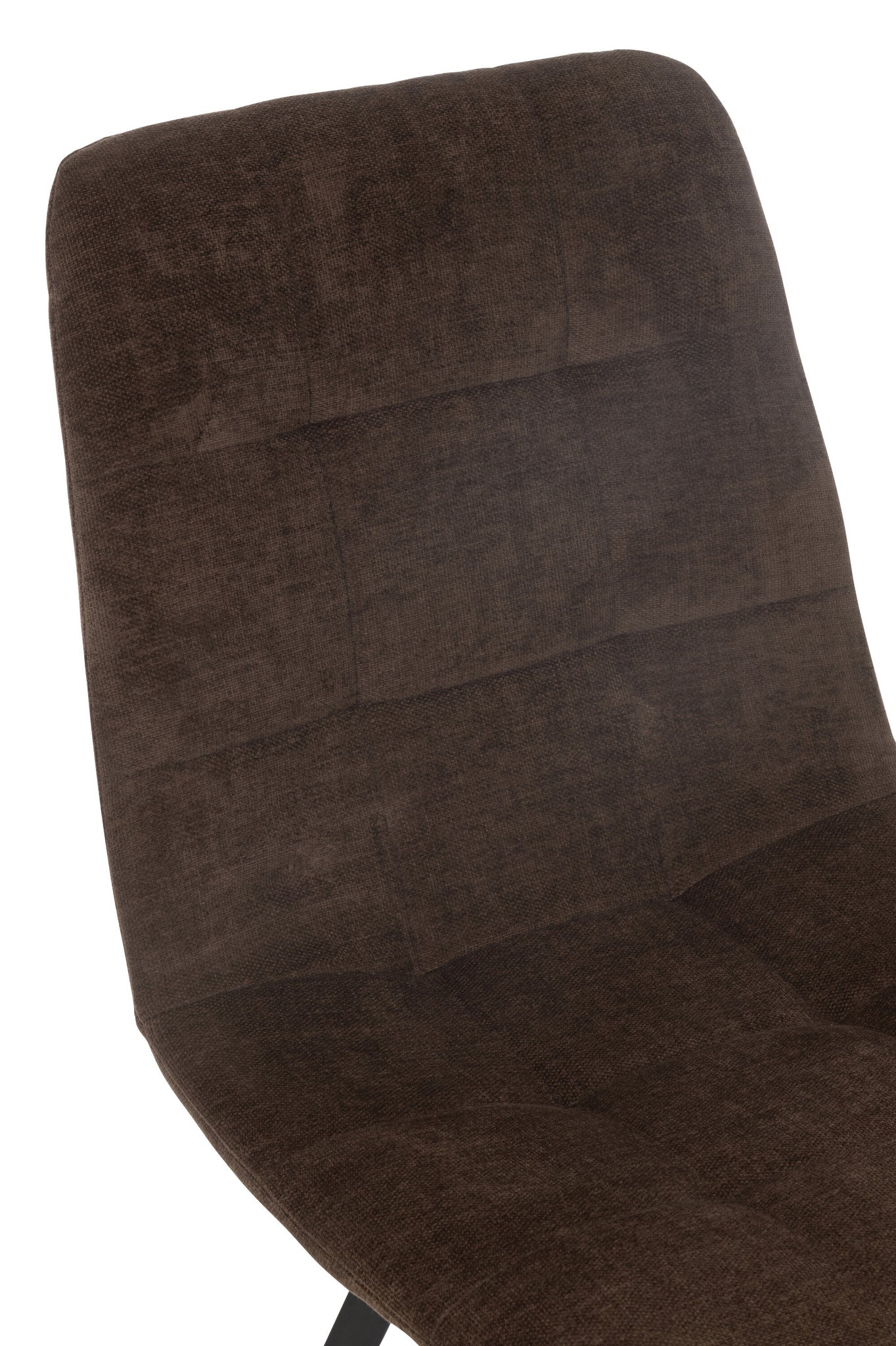 Eetkamerstoel Clark Metaal/Polyester Bruin