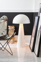 Loungestoel koevacht/metaal wit/zwart
