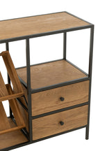 Bar Kast Wijnfineer Natuur/Zwart Klein
