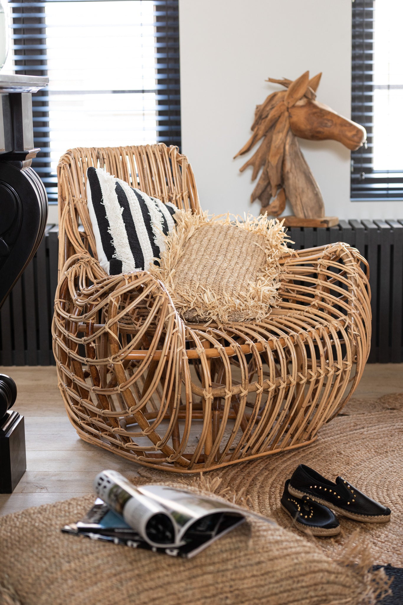 Stoel Ana Rattan Naturel