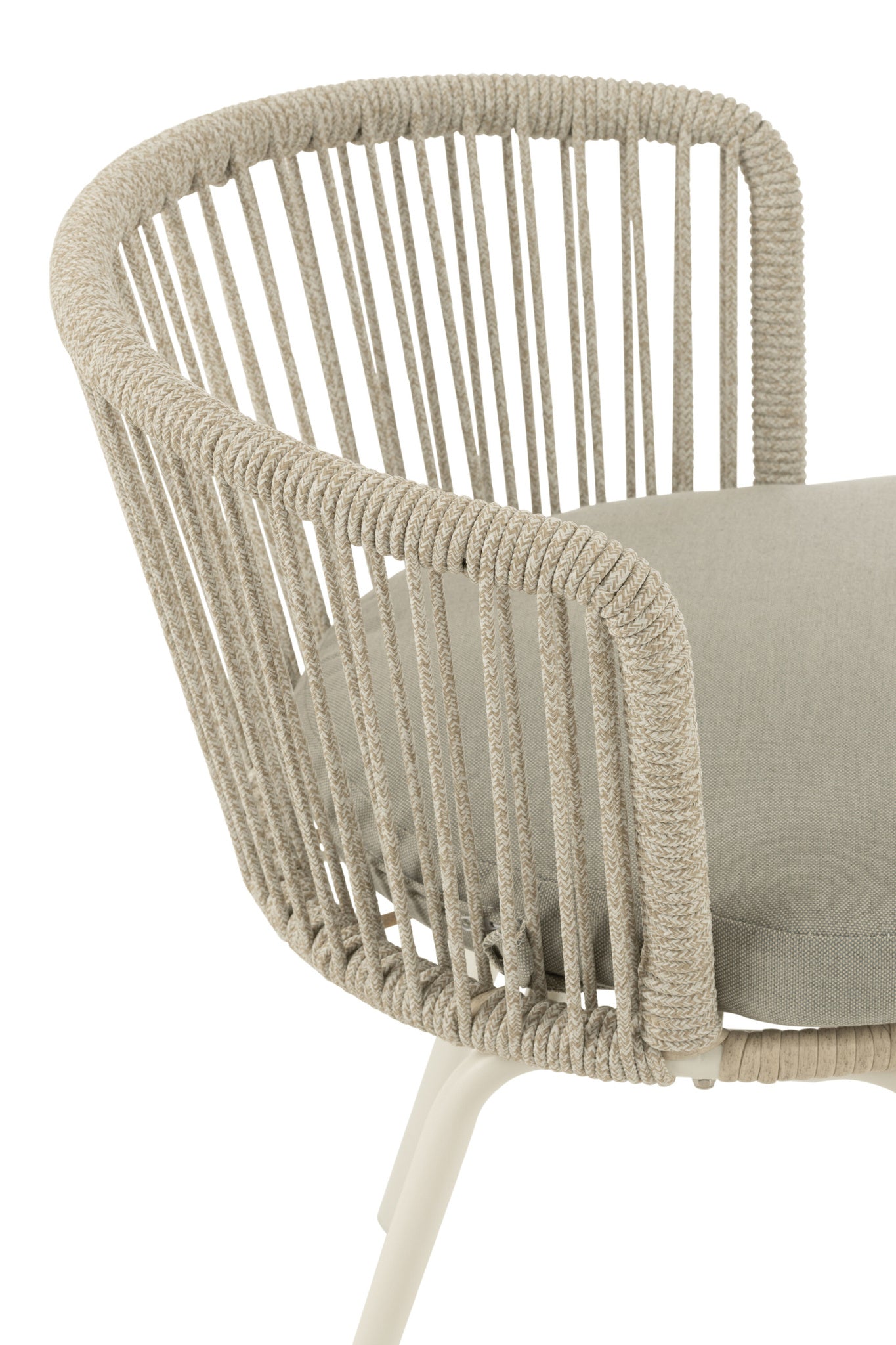 Stoel Toa staal/koord grijs