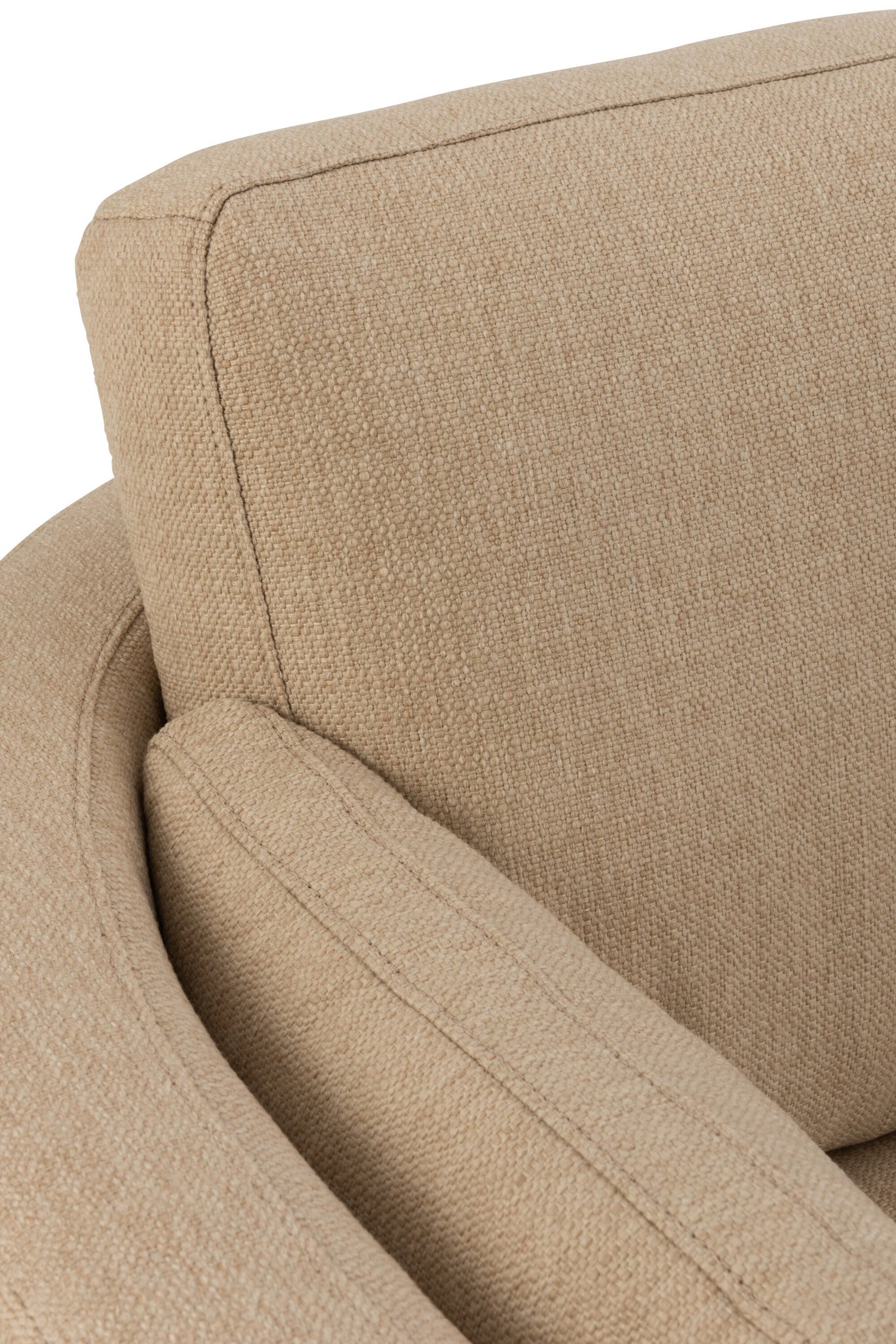 Draaistoel Hout/Textiel Beige